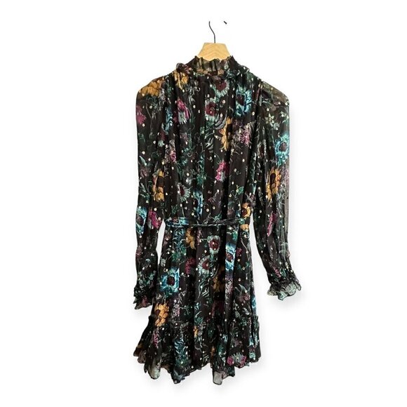 Ulla Johnson Anais Dress in Black Iris,   Size 0, ‎ Silk  New with tags - Picture 4 of 16